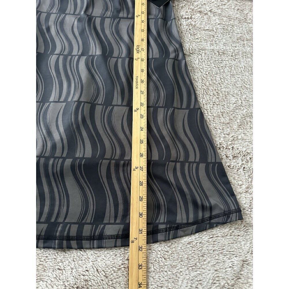 ID Ideology Women's Geo Performance Active Tennis Dress Black / Grey New - Picture 9 of 16